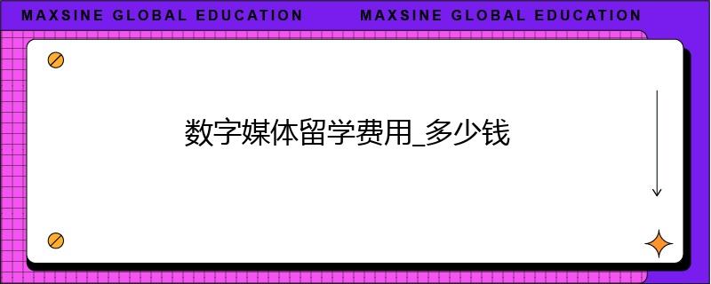 數(shù)字媒體留學(xué)費(fèi)用_多少錢(qián)