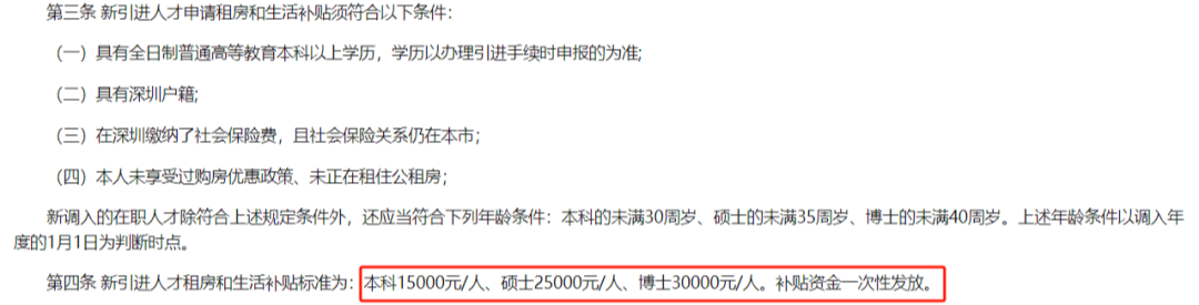 深圳市官宣：世界Top150留學生無門檻領(lǐng)錢3w?。? width=